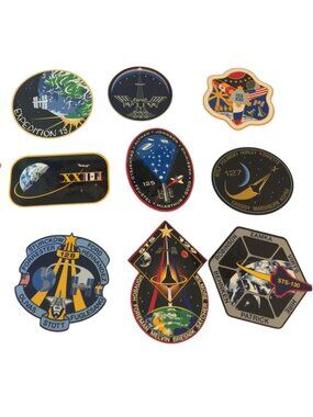 NASA Space Flight Awareness Expedition Patch Stickers Set of 9